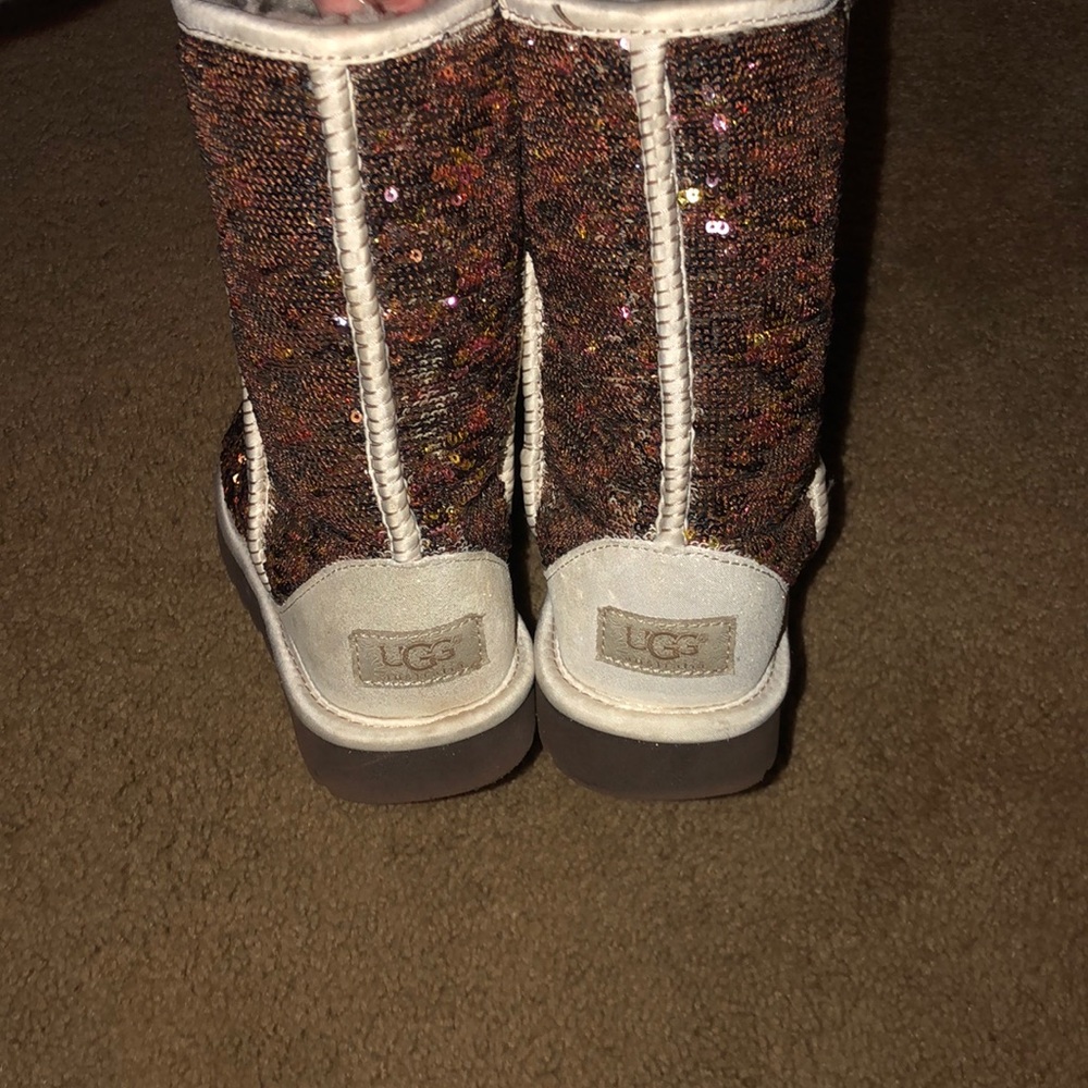 Copper sequin sparkly UGGs